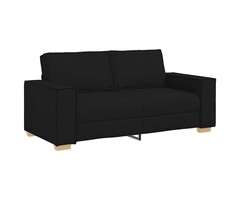 Vidaxl Canapé 2 places noir 140 cm : confort moderne jusqu'à -47%