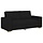 Canapé 2 places noir 140 cm : confort moderne jusqu'à -47%