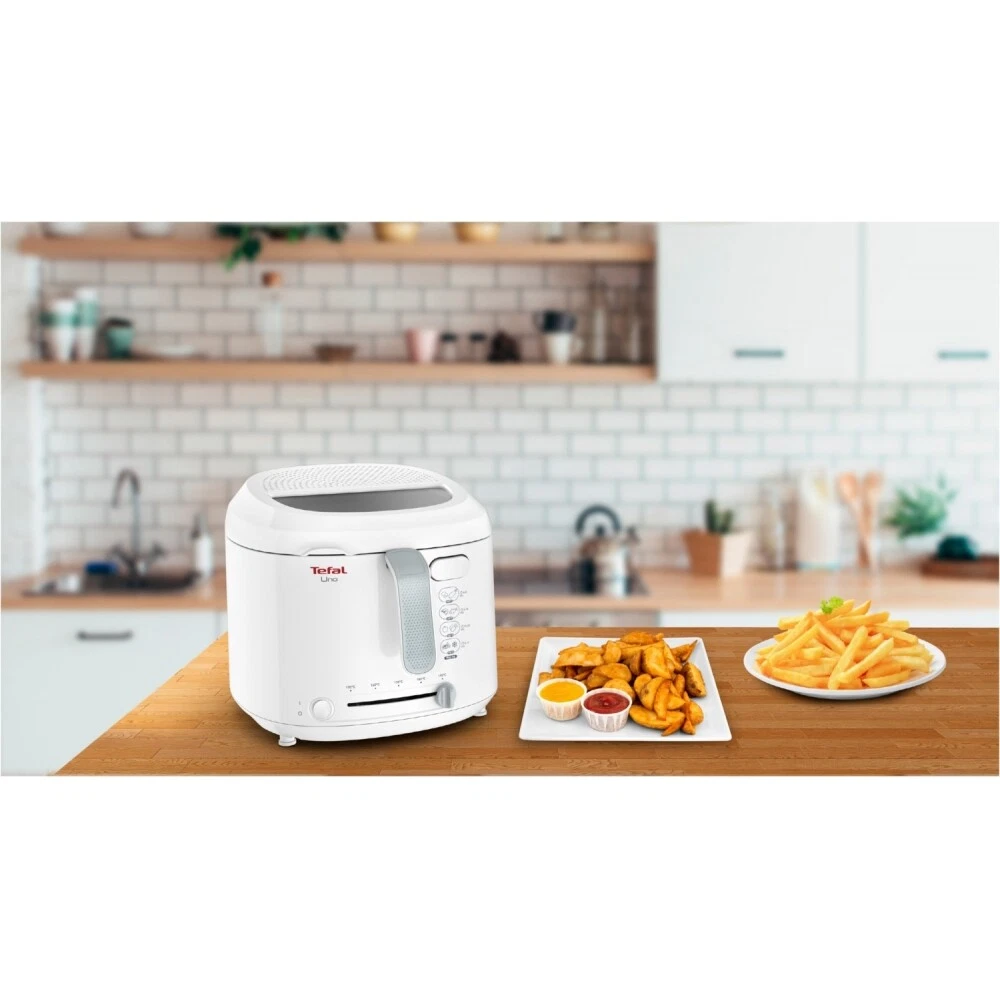 Friteuse compacte 1,8L - 1470W - Blanche - Jusqu'à -40% sur le déballé