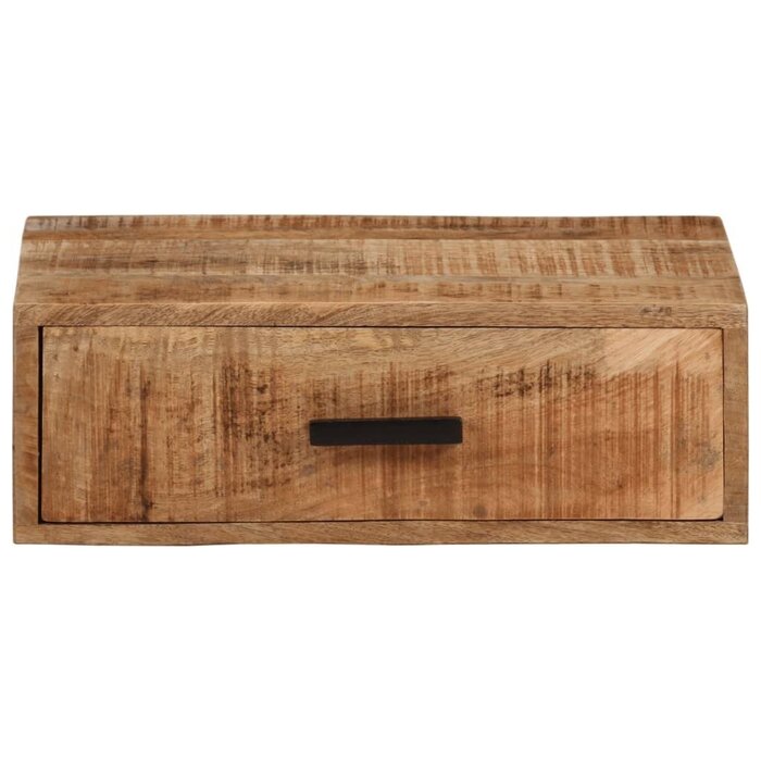 Table de chevet murale en bois de manguier massif - Jusqu'à -45%