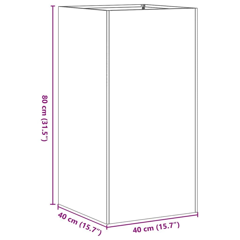 Jardinière sur pied 40x40x80 cm anthracite - Jusqu'à -46% sur l'outlet