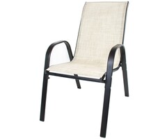 Chaise de jardin avec accoudoirs - Beige - Jusqu'à -70% de remise