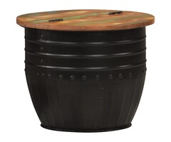 Vidaxl Table basse ronde en bois recyclé et métal - Jusqu'à -47% de réduction