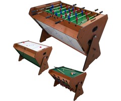 Table de jeu 3-en-1 : Billard, Baby-foot et Air Hockey - Jusqu'à -47%