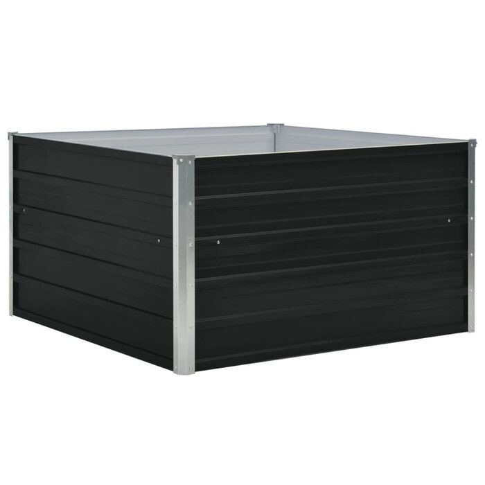 Bac de jardin surélevé 100x100x45cm Anthracite - Jusqu'à -43% de remise