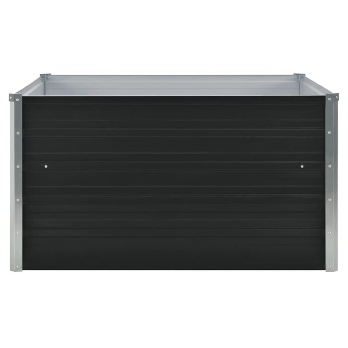 Bac de jardin surélevé 100x100x45cm Anthracite - Jusqu'à -43% de remise