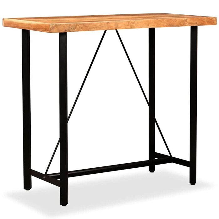 Table de bar en bois d'acacia massif - Jusqu'à -47% sur votre déco industrielle
