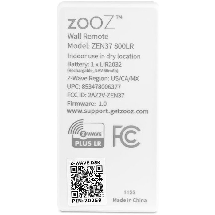 Télécommande murale Z-Wave 800 - 4 boutons - Jusqu'à -41% sur le prix