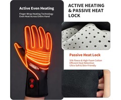 Gants chauffants rechargeables imperméables - Taille S - Jusqu'à 69% de remise