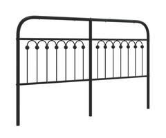 Vidaxl Tête de lit en métal noir 150 cm - Jusqu'à 33% de réduction