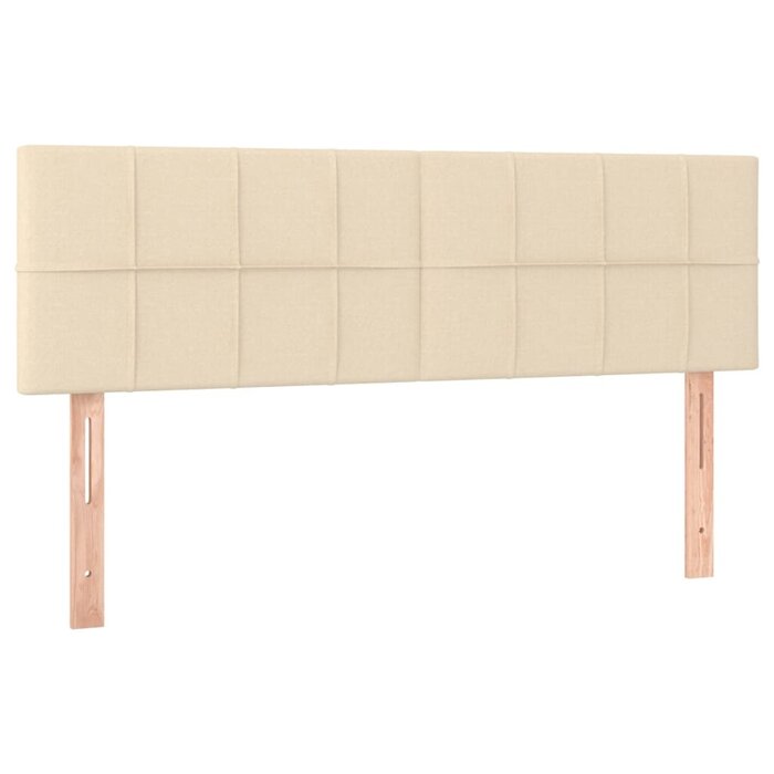 Vidaxl Lot de 2 têtes de lit tissu crème - Jusqu'à 63% de remise