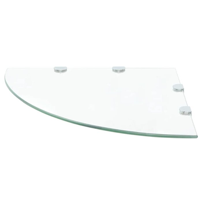 Vidaxl Étagère d'angle en verre trempé 45x45 cm - Jusqu'à 52% de remise