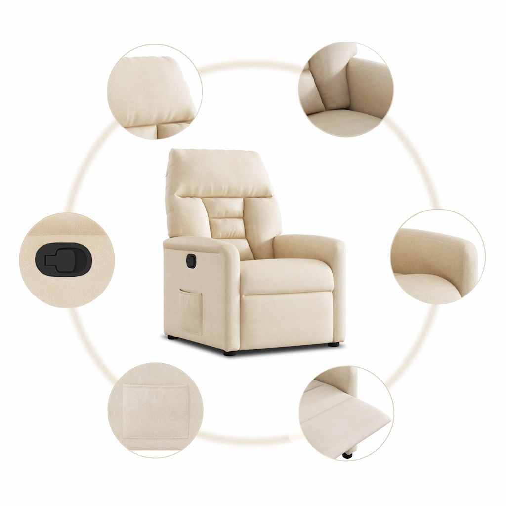 Fauteuil inclinable beige avec porte-gobelets - Jusqu'à -47%