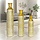 Trio de Vases au Sol Or et Blanc - Jusqu'à -45%