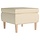 Tabouret repose-pieds crème en bois - Jusqu'à -45% sur notre sélection outlet