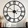 Grande horloge murale 80 cm en métal noir - jusqu'à -47% de remise