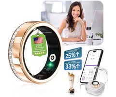 Iuhfsifs Bague Connectée Fitness Tracker Argent - Jusqu'à 69% de réduction