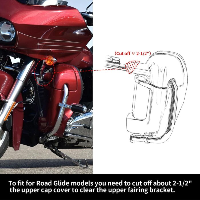 Bas de carénage ventilés pour Harley Touring 1983-2013 - Jusqu'à -43%