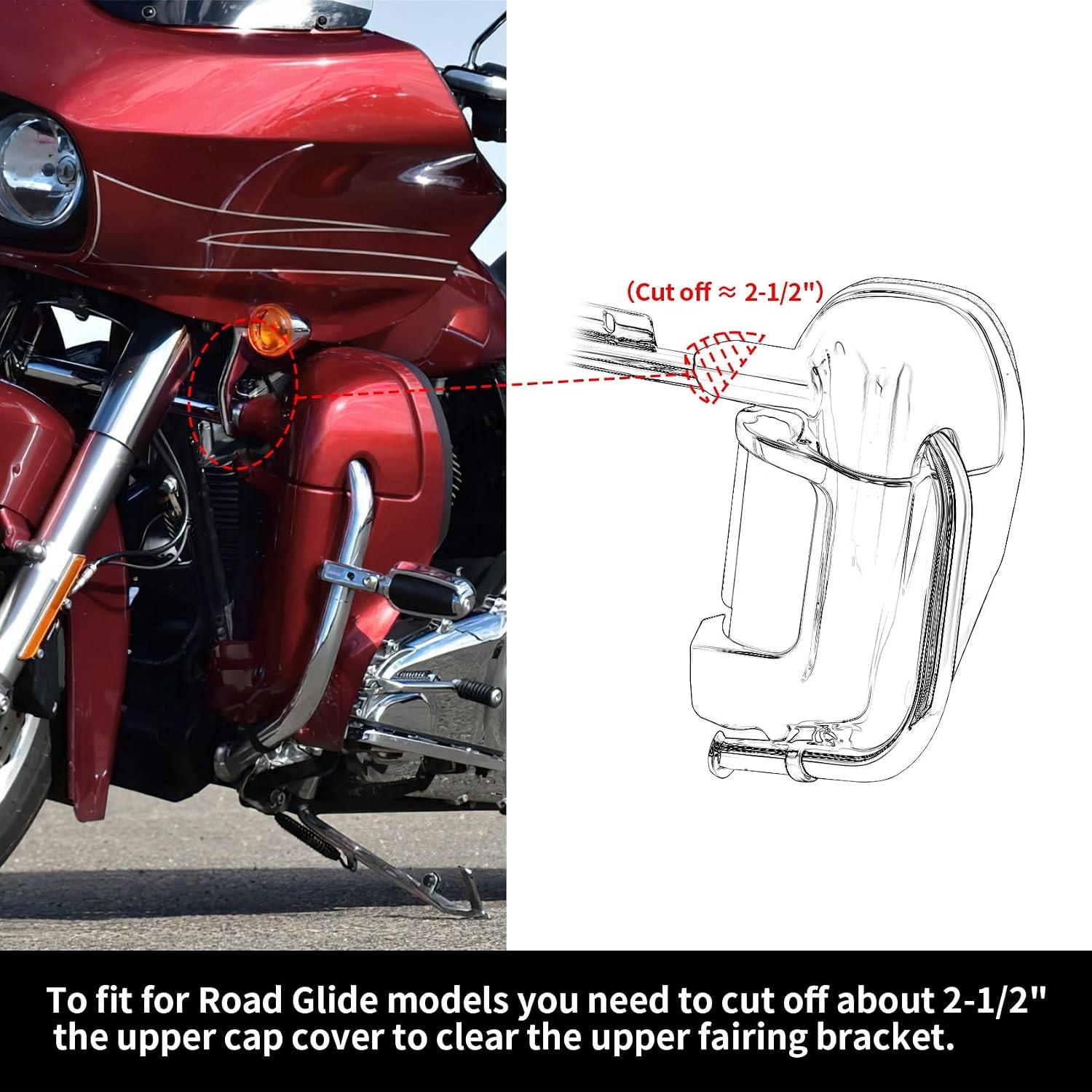 Bas de carénage ventilés pour Harley Touring 1983-2013 - Jusqu'à -43%