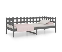 Canapé-lit 90x200 cm en bois de pin gris - Jusqu'à 46% de réduction