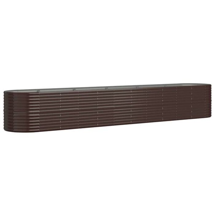 Jardinière ovale acier marron 440cm - Jusqu'à -47% sur votre jardin