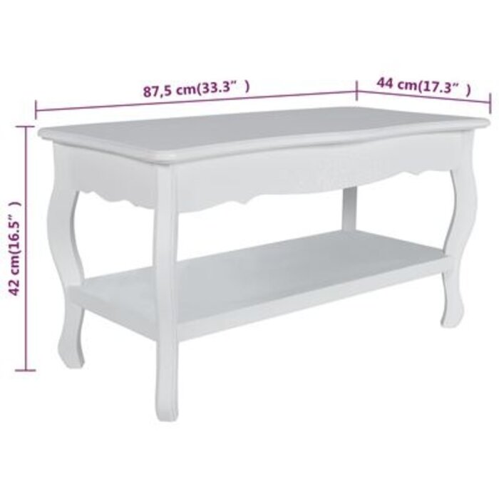 Table basse design 2 niveaux blanche - Jusqu'à 46% de réduction