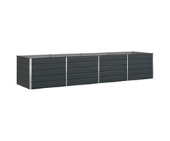 Grande Jardinière en Acier Anthracite 195 cm - Jusqu'à -47%