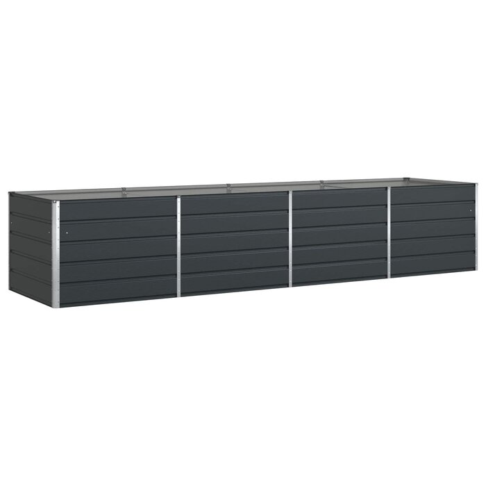 Grande Jardinière en Acier Anthracite 195 cm - Jusqu'à -47%