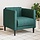Fauteuil moderne en tissu vert foncé - Jusqu'à -47% sur votre déco
