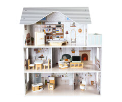 Maison de poupée en bois Emma 3 étages - Jusqu'à 45% de réduction