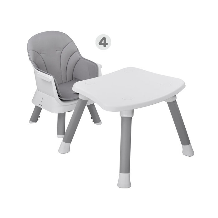 Chaise haute bébé 6-en-1 évolutive - Gris et Blanc - Jusqu'à -51%