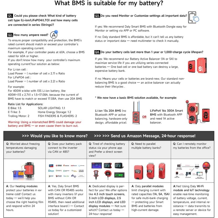 BMS 12V 4S 300A LiFePO4 avec équilibreur actif - Jusqu'à 47% de réduction