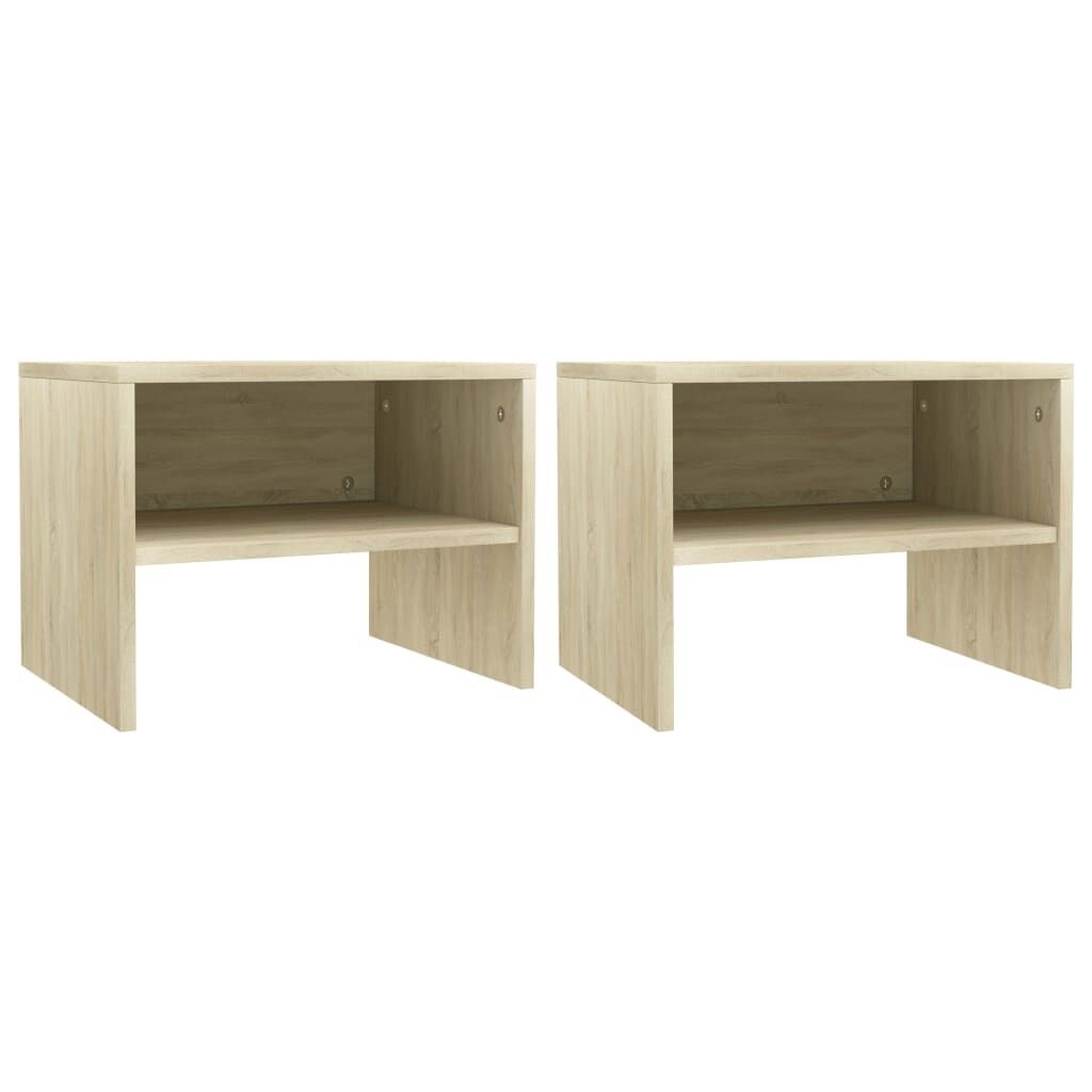 Lot de 2 tables de chevet chêne sonoma - Jusqu'à -40% sur l'outlet