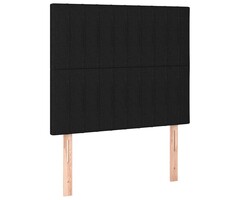 Vidaxl Lot de 2 têtes de lit tissu noir réglables - Jusqu'à 75% de remise