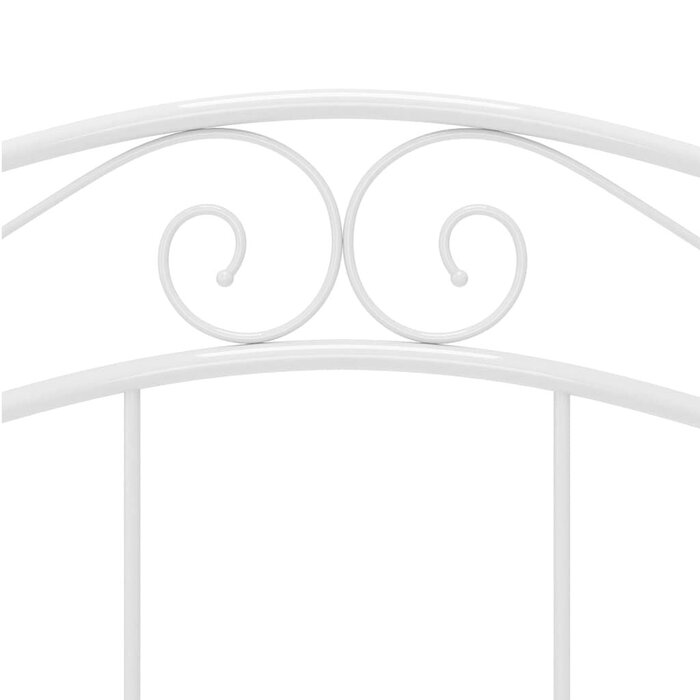 Cadre de lit métal blanc 120x200 cm - Jusqu'à 47% de réduction