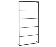 Porte-serviettes mural en acier noir - Jusqu'à 44% de remise