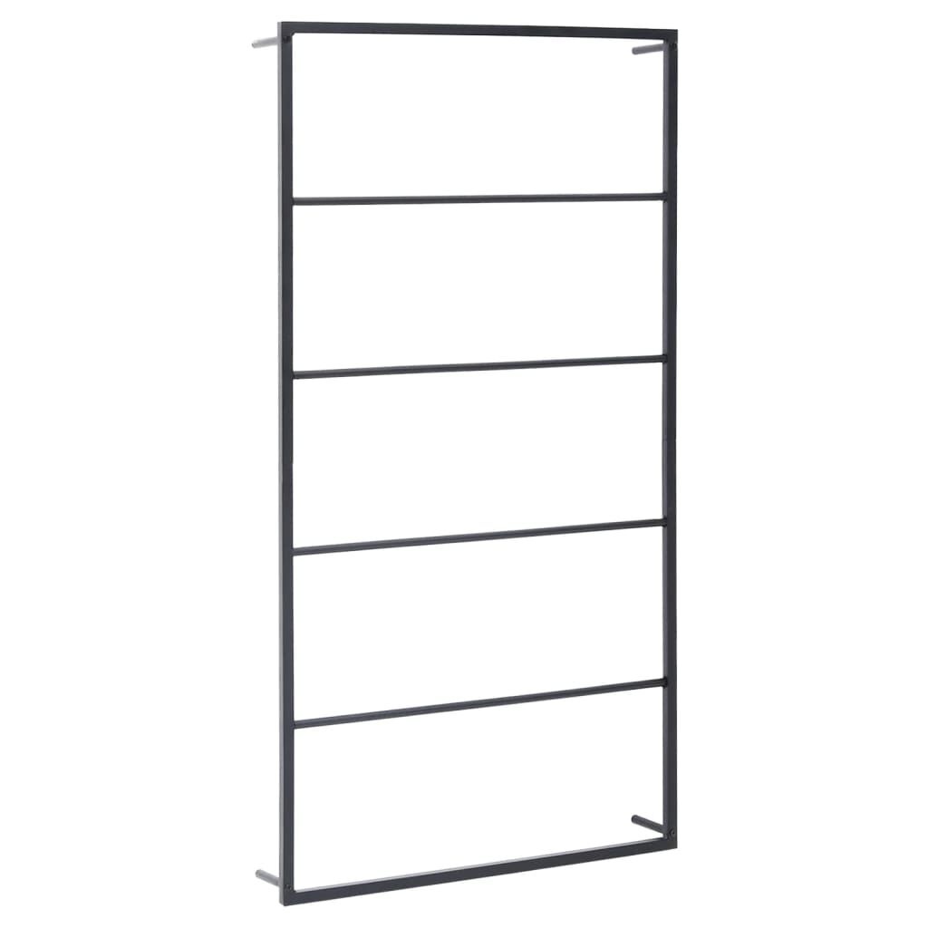 Porte-serviettes mural en acier noir - Jusqu'à 44% de remise