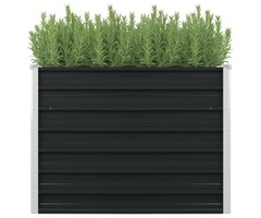 Jardinière surélevée en acier anthracite 100x100cm - Jusqu'à -44%