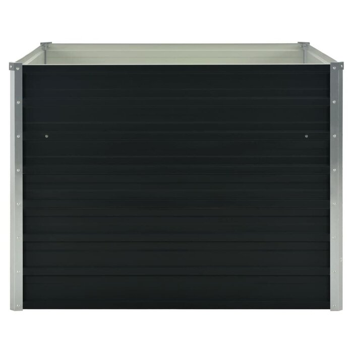 Jardinière surélevée en acier anthracite 100x100x77cm - Jusqu'à -39%