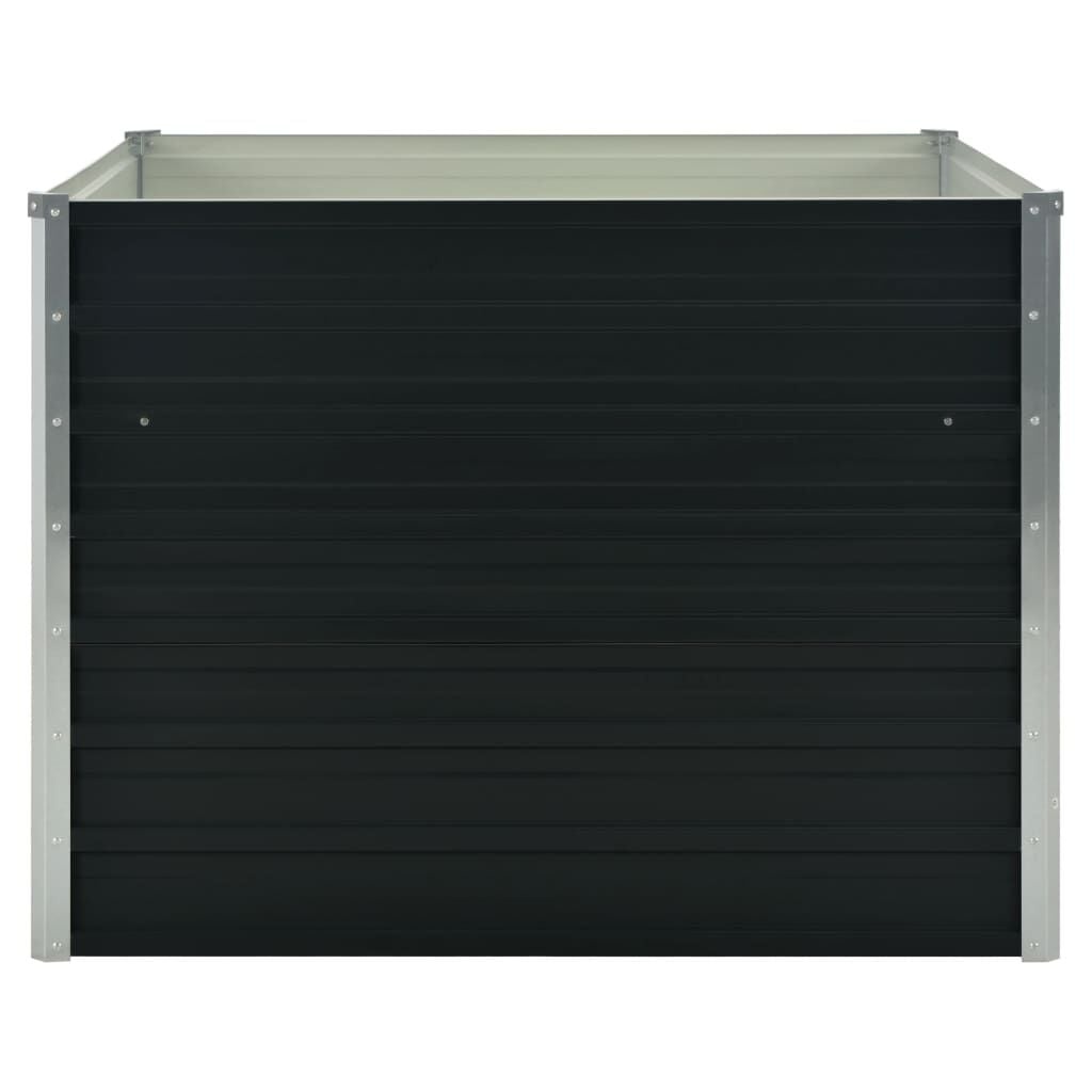 Jardinière surélevée en acier anthracite 100x100x77cm - Jusqu'à -39%