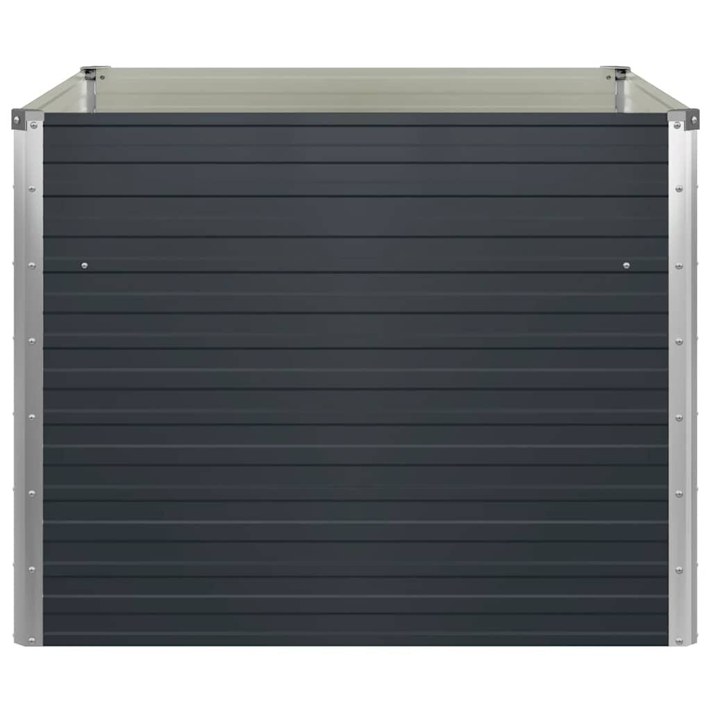 Jardinière surélevée en acier anthracite 100x100x77cm - Jusqu'à -39%