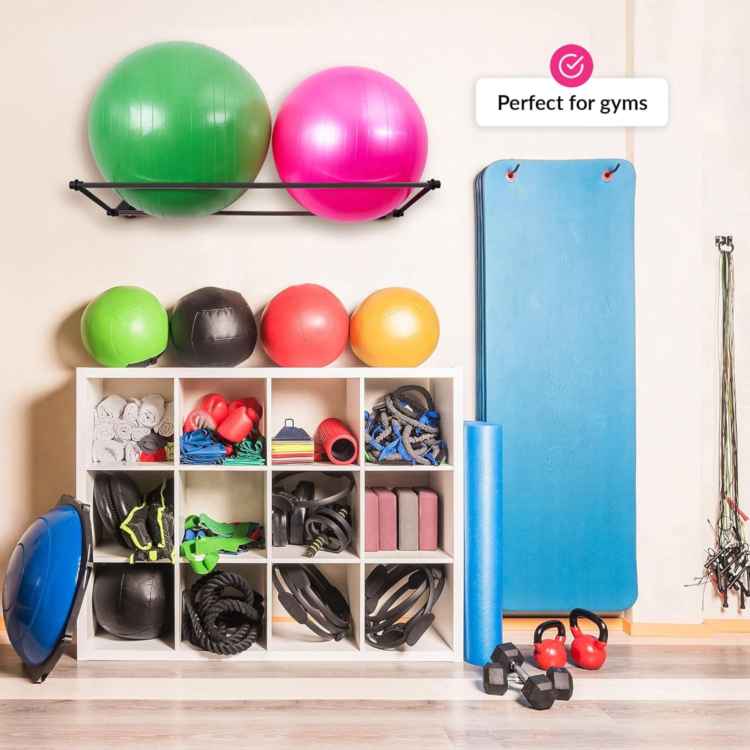 Support mural pour ballons de fitness - Jusqu'à 39% de réduction