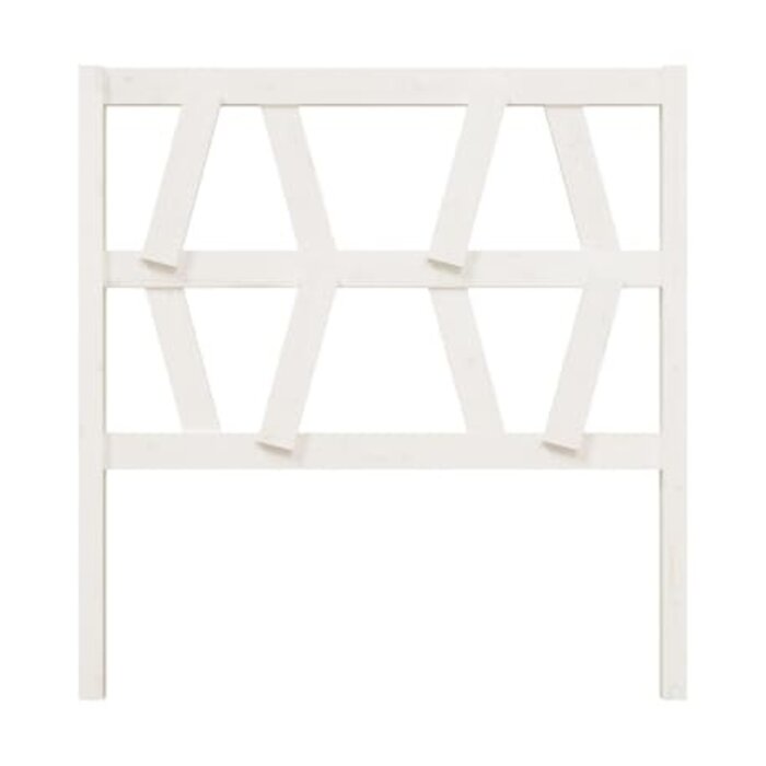 Vidaxl Tête de lit en pin massif blanc 96x100 cm - Jusqu'à -53%