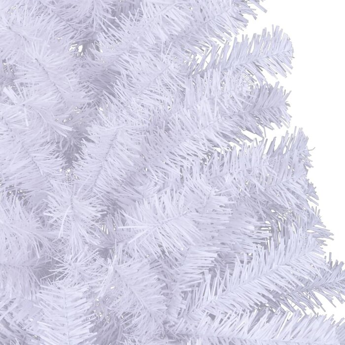 Vidaxl Sapin de Noël Artificiel Demi-Arbre 180 cm Blanc - Jusqu'à -57%