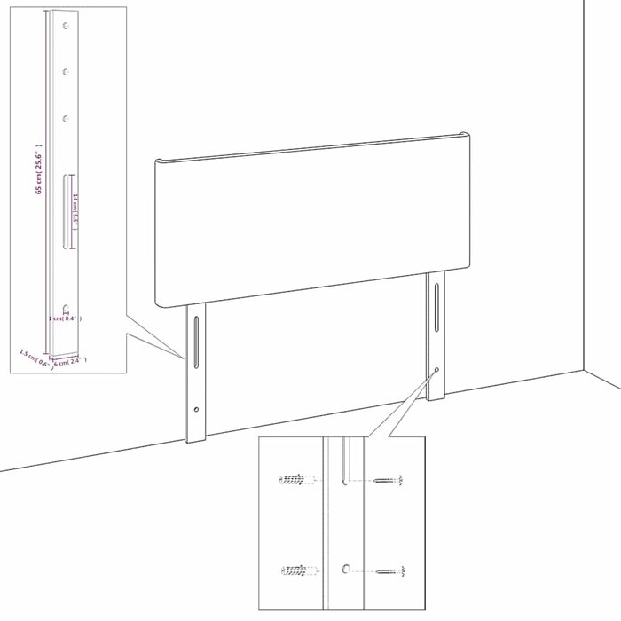 Vidaxl Tête de lit en velours bleu foncé 90cm - Jusqu'à -64% de remise