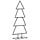 Sapin de Noël design en métal noir 125 cm - Jusqu'à 32% de remise