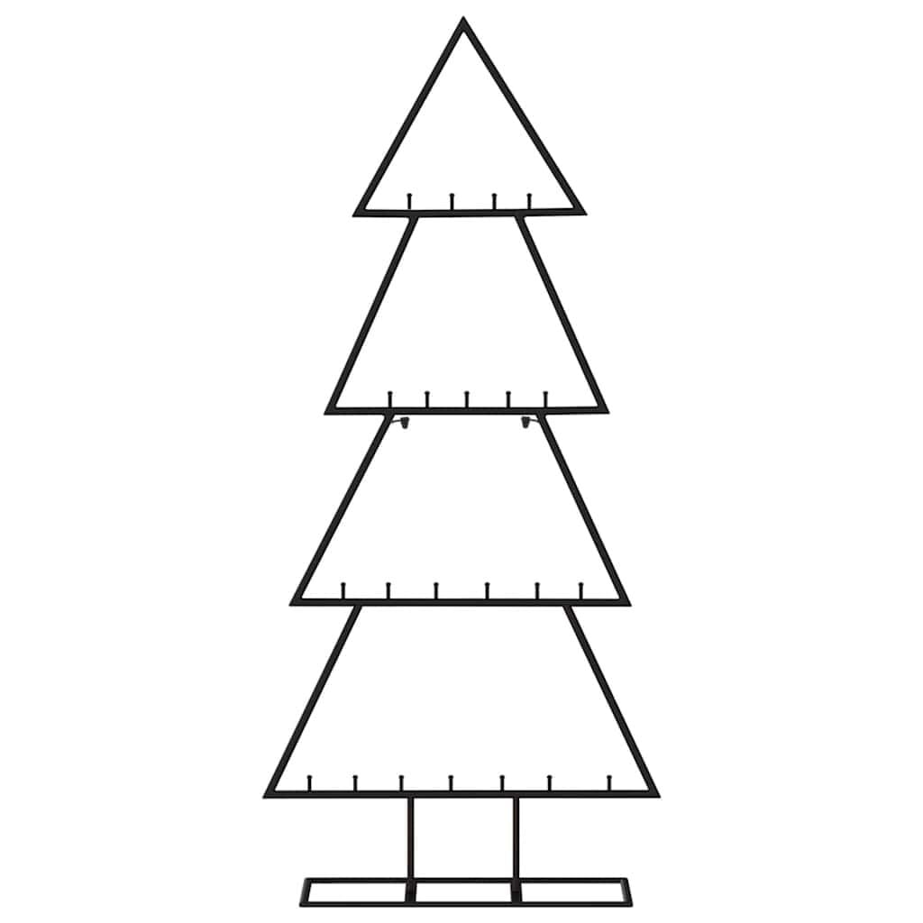 Sapin de Noël design en métal noir 125 cm - Jusqu'à 32% de remise