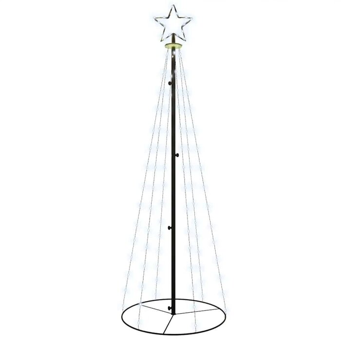 Vidaxl Sapin de Noël conique lumineux 180 cm - 108 LED - Jusqu'à -58%