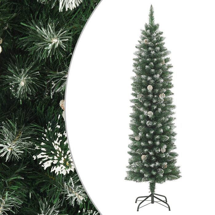 Vidaxl Sapin de Noël étroit 150 cm enneigé - Jusqu'à -64% sur notre outlet