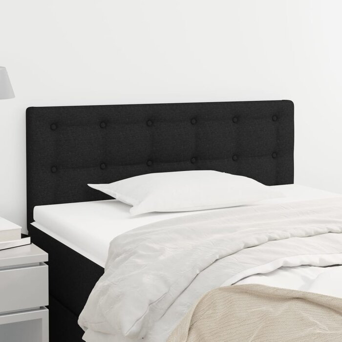 Vidaxl Tête de lit en tissu noir 90 cm - Jusqu'à 62% de remise